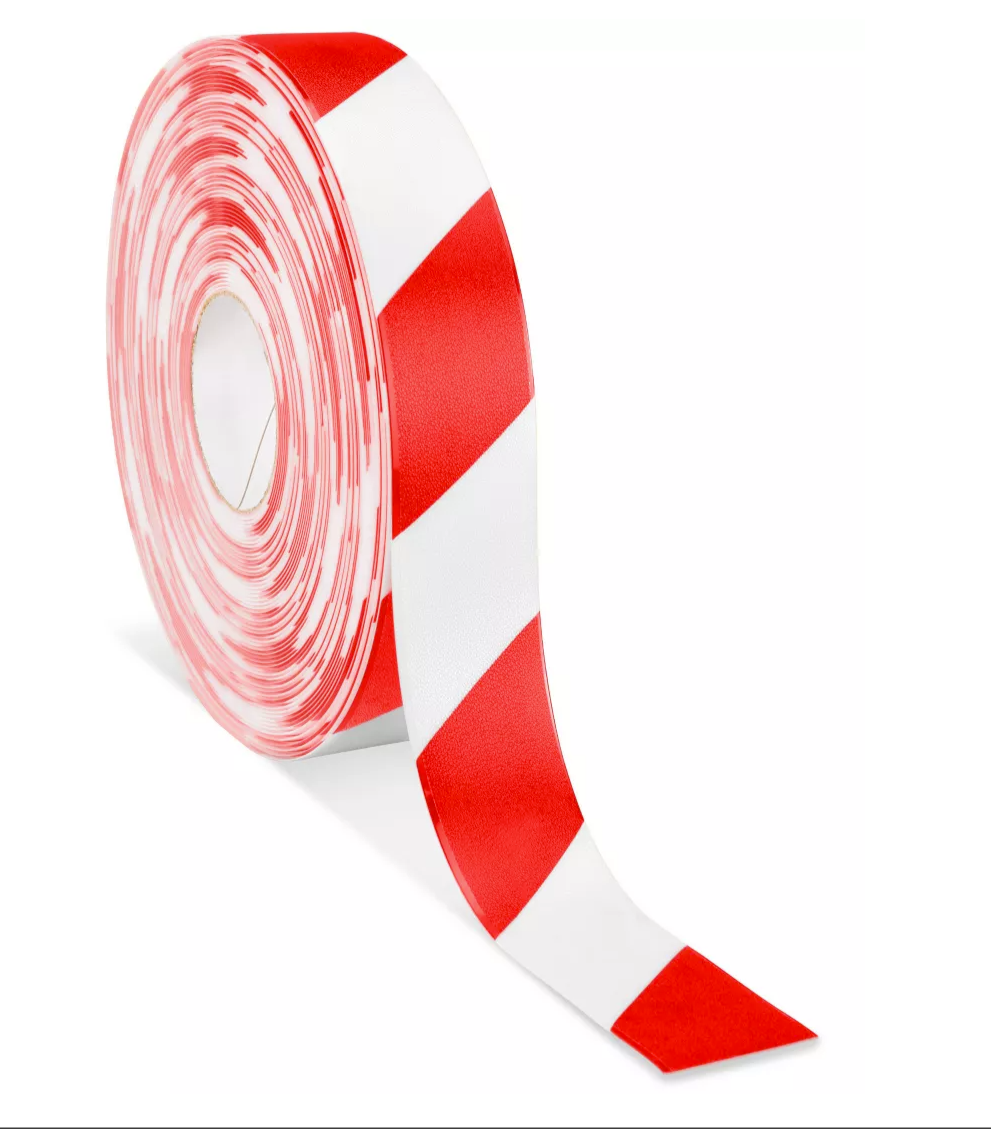 Deluxe Safety Tape - 2" x 100' Red & White