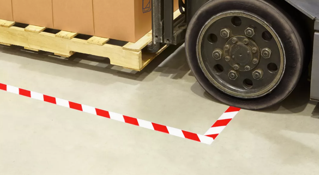 Deluxe Safety Tape - 2" x 100' Red & White