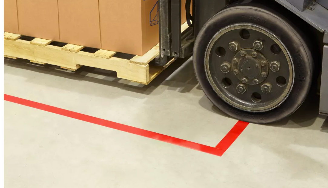Deluxe Safety Tape - 2" x 100' Red