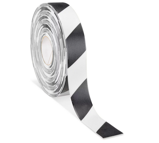 Deluxe Safety Tape - 2" x 100' White & Black