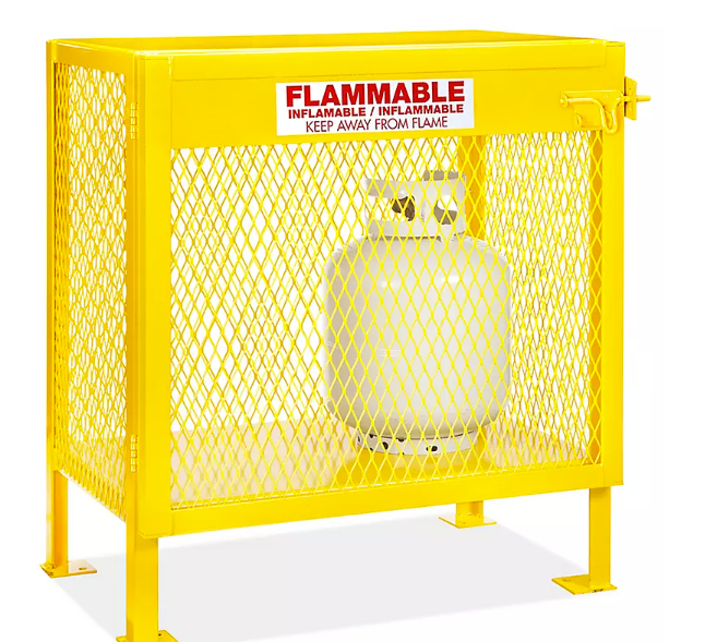 Vertical Gas Cylinder Cabinet - Assembled, 2 Cylinder Capacity