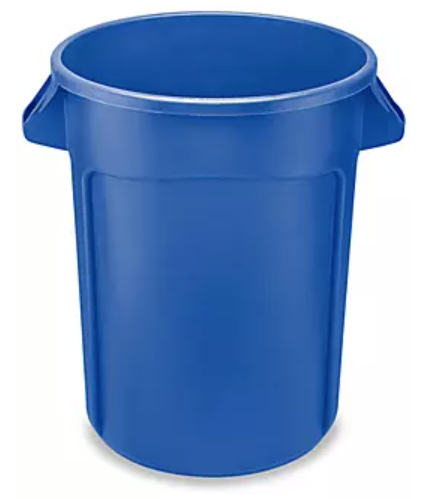 Rubbermaid® Brute® Trash Can - 32 Gallon, Blue