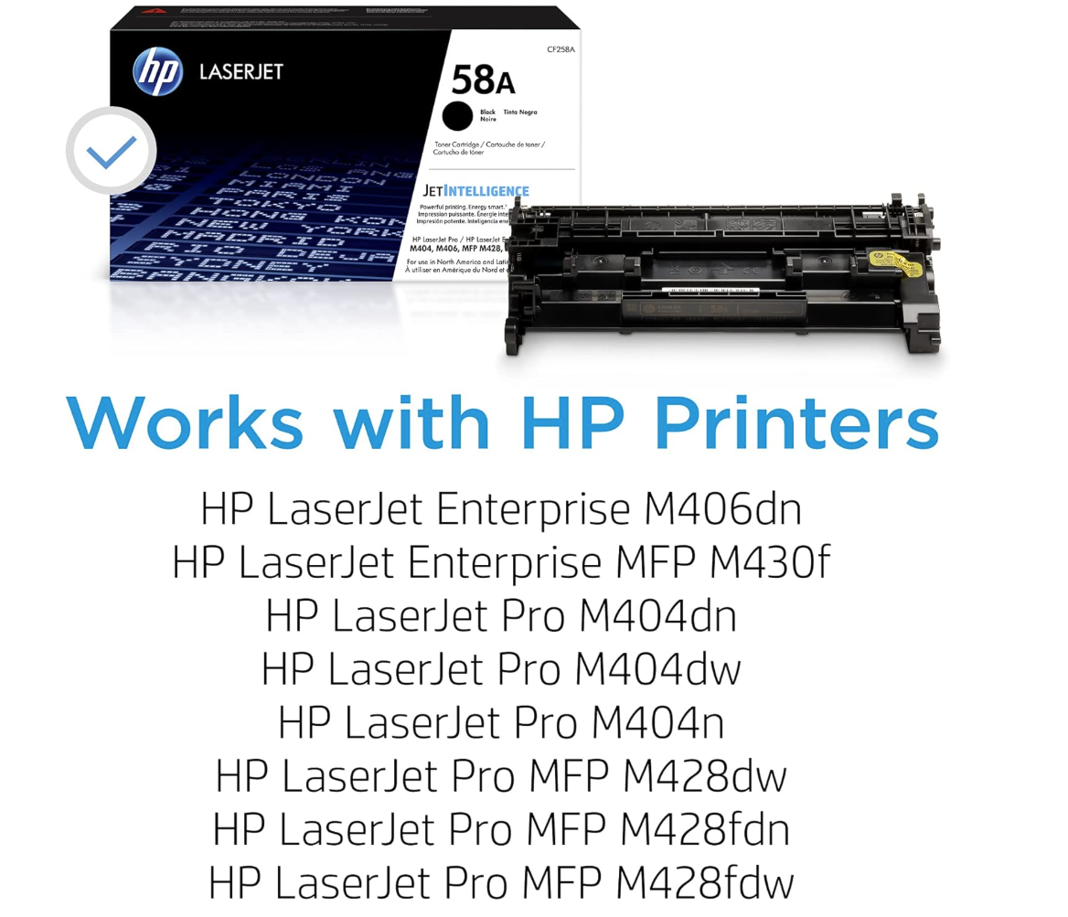 HP 58A Black Toner Cartridge