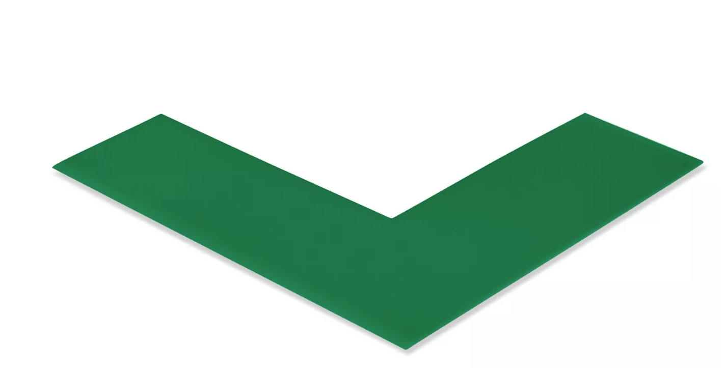Safety Tape Angles - 6 x 6 x 2" Green