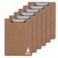 6 Pack Hardboard Office Clipboards 8.5x11 Standard Letter Size