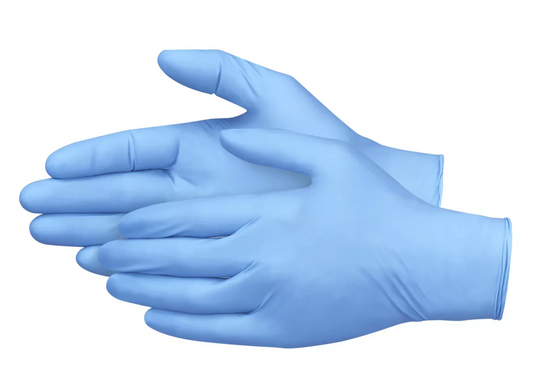 Blue Industrial Nitrile Gloves - Powder-Free 100pcs