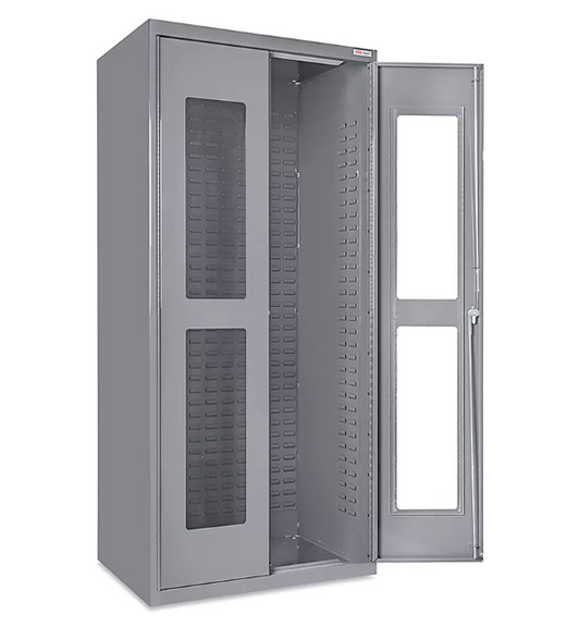 Clear-View Bin Storage Cabinet - Empty, 36 x 24 x 78"