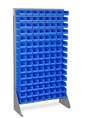 Single Sided Floor Rack Bin Organizer with 7 1⁄2 x 4 x 3" Bins