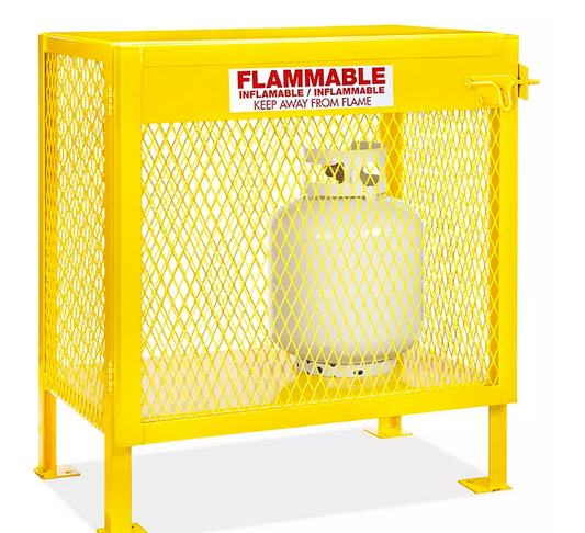 Vertical Gas Cylinder Cabinet - Assembled, 2 Cylinder Capacity