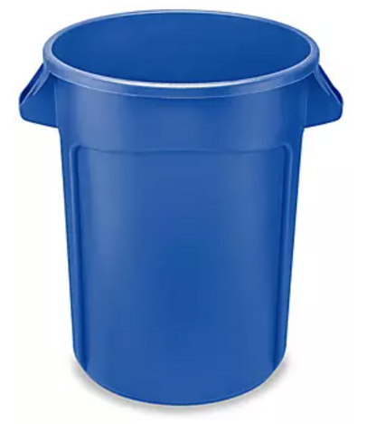 Rubbermaid® Brute® Trash Can - 32 Gallon, Blue