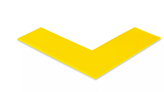 Safety Tape Angles - 6 x 6 x 2" Yellow