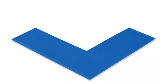 Safety Tape Angles - 6 x 6 x 2" Blue