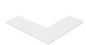 Safety Tape Angles - 6 x 6 x 2" White